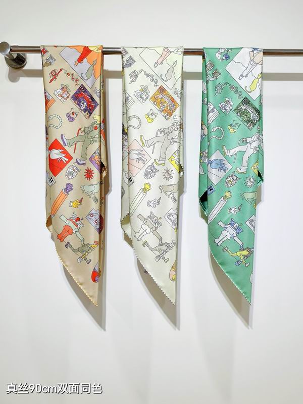 Hermes silk scarf 90X90cm E112801